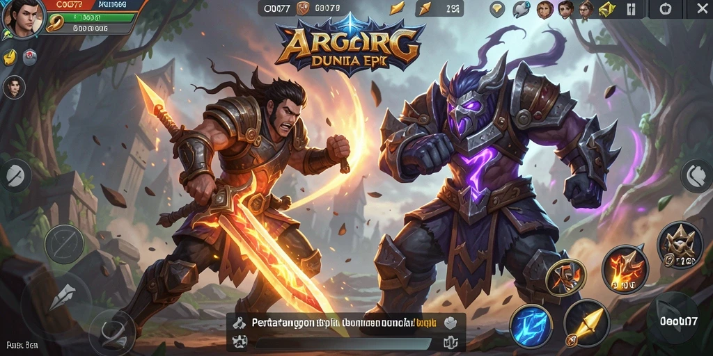 Gameplay epik dalam C0077 dengan pertarungan yang mendebarkan.