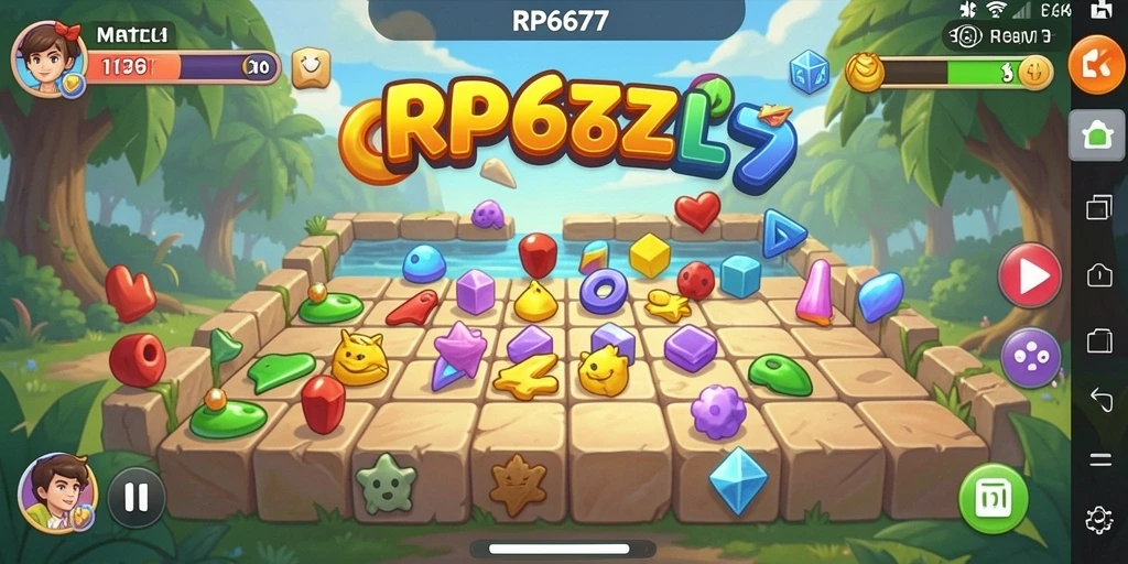 Tampilan gameplay menantang dari RP6677 dalam bentuk puzzle.