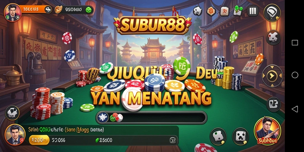 Gameplay seru dari game QiuQiu SUBUR88 yang menegangkan.